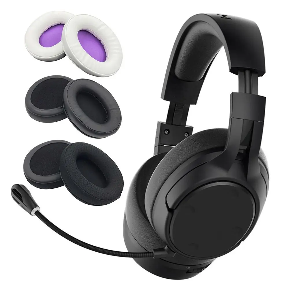 1 Paar weiche Schaumstoffpolster für Headset-Kopfhörer, Zubehör, Ohrhörer-Abdeckung, Ohrpolster, Ohrpolster für HyperX Cloud Mix Flight Alpha S