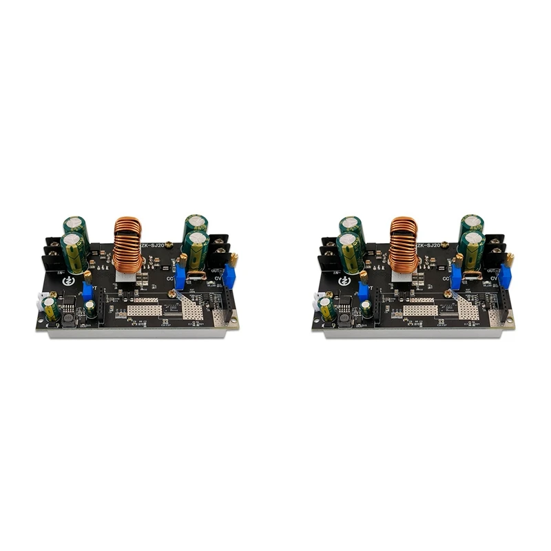 2X ZK-SJ20 Automatic Step Up Down Module MPPT Buck Boost Converter Power Supply Module Adjustable Board