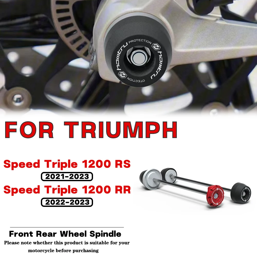 

For TRIUMPH Speed Triple 1200 RS RR 2021 2022 2023 Motorcycle Accessories Front Rear Wheel Spindle Crash Protector