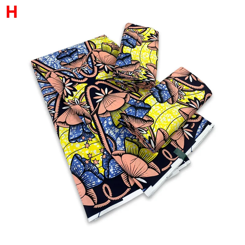 2023 African Ankara Wax Fabric Ankara Prints Dutch Batik Wax 6yards 100% Original Real Super Fabric  For Wedding