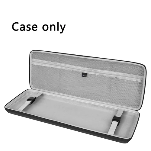 Imagen 1 del producto Geekria Funda para teclado de tamaño completo, bolsa de transporte de viaje de carcasa rígida para teclados de 108 teclas, compatible con Razer BlackWidow V3