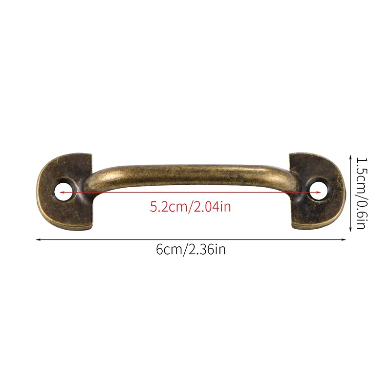 Antique Cabinet Pulls Mini Zinc Alloy Green Bronze Kitchen Drawer Pulls Cabinet Handle Vintage Small Handle for Wooden Box