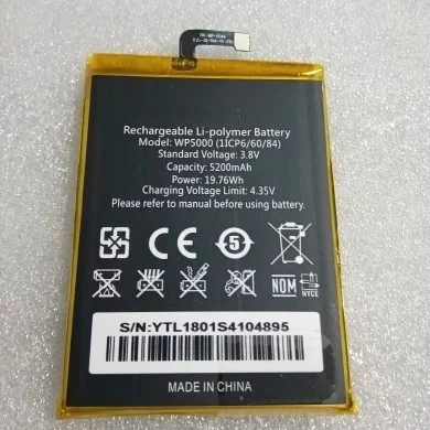 ，。for Oukitel wp5000 battery WP5000 mobile phone battery 5200mAh，。