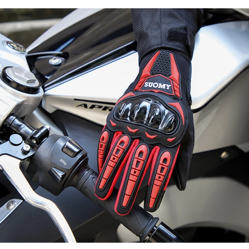 

SUOMY Winter Waterproof Motorcycle Gloves Men Women Touch Screen Motocross Biker Cycling Racing Gear S-3XL