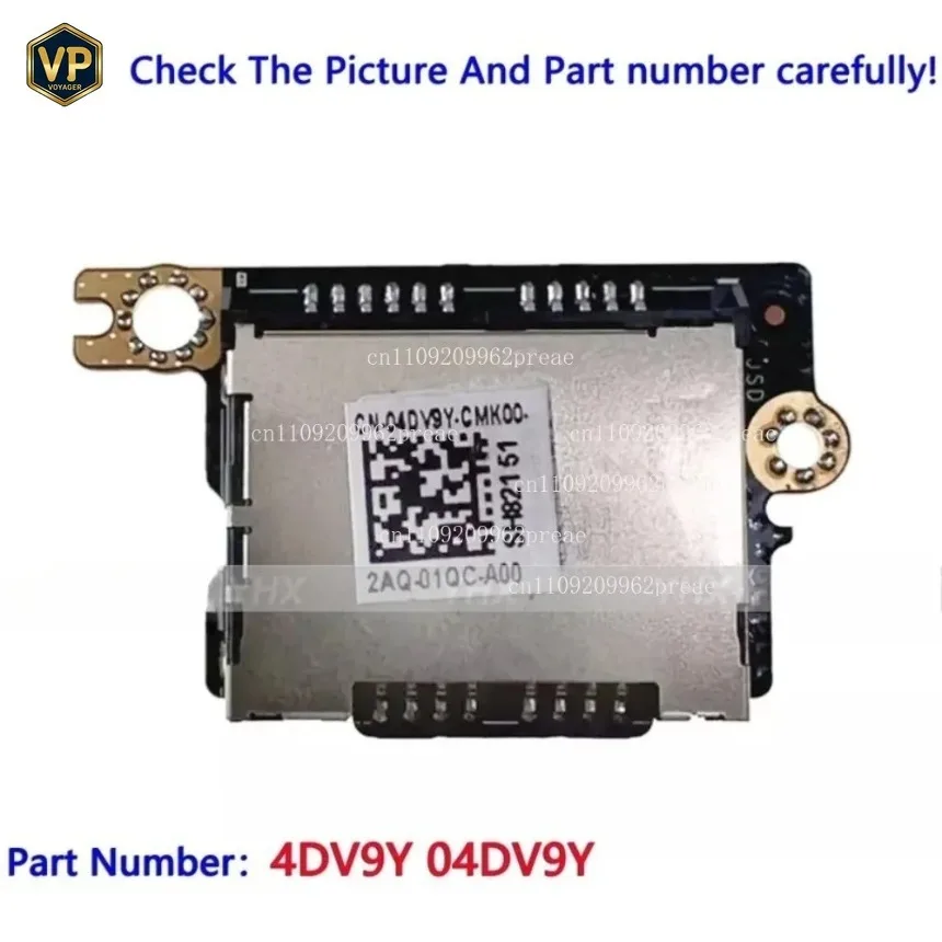 SX FOR DELL XPS 15 9510/9520/9530 & PRECISION 5560 New SD Card Reader I/O Board 04DV9Y 0H2HGT