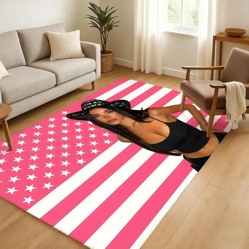 Singer Madison Beer Floor Mat Soft Thickened Absorbent Non-Slip Bedroom Living Room Door Mat Home Decor Flannel Rugs