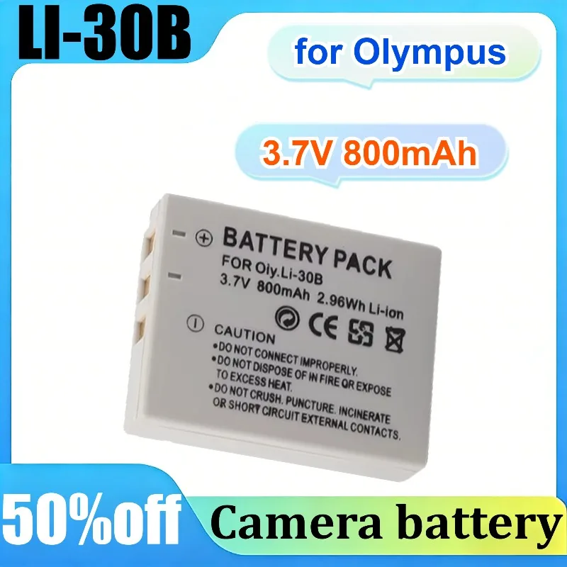 

2PCS-LI-30B for Olympus 3.7V 800mAh U-mini /u-mini DigitalS New Camera Battery