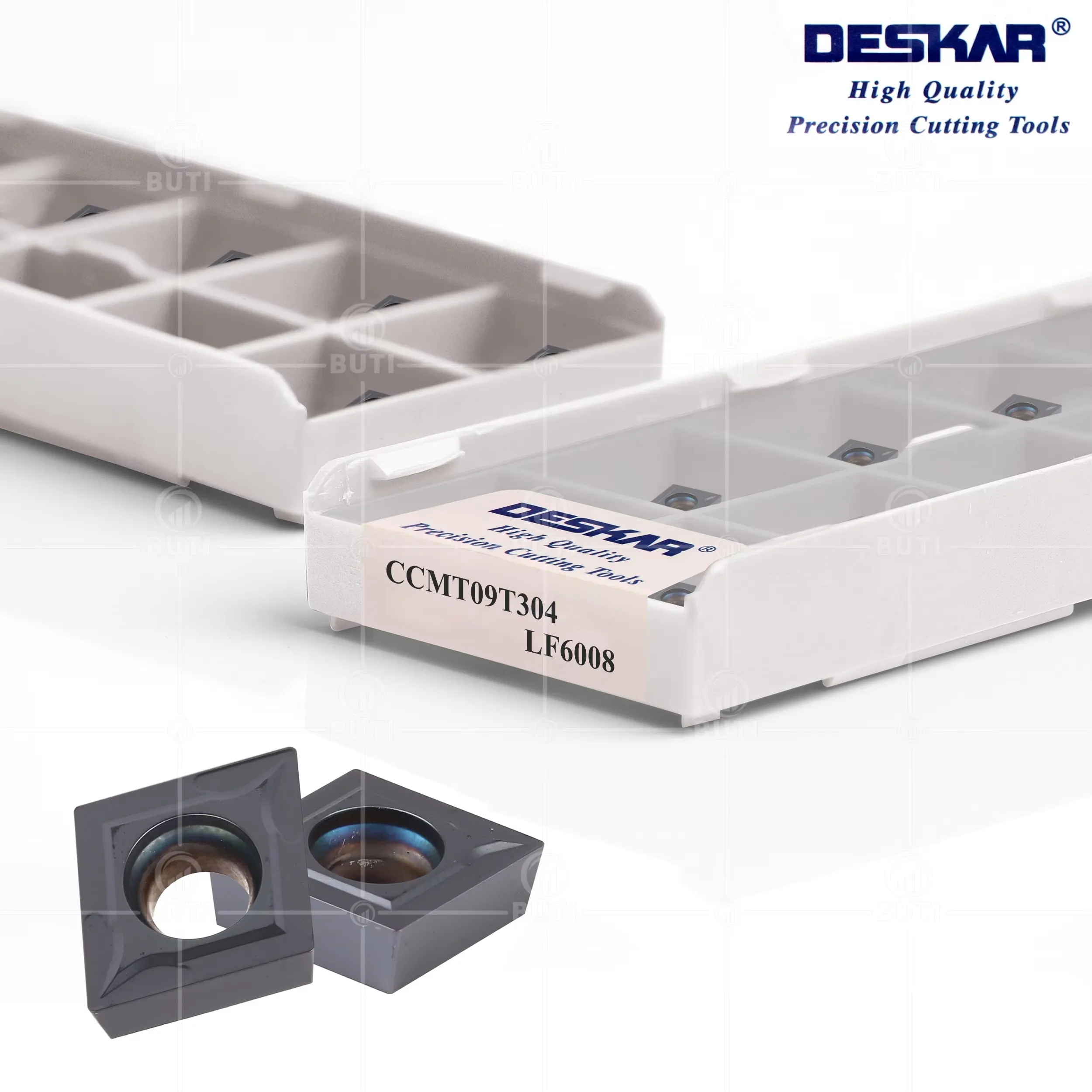 DESKAR 100% Original CCMT09T304 CCMT09T308 LF6008 CNC Lathe Carbide Inserts Turning Blades Cutting Tools Material Metal Cutters