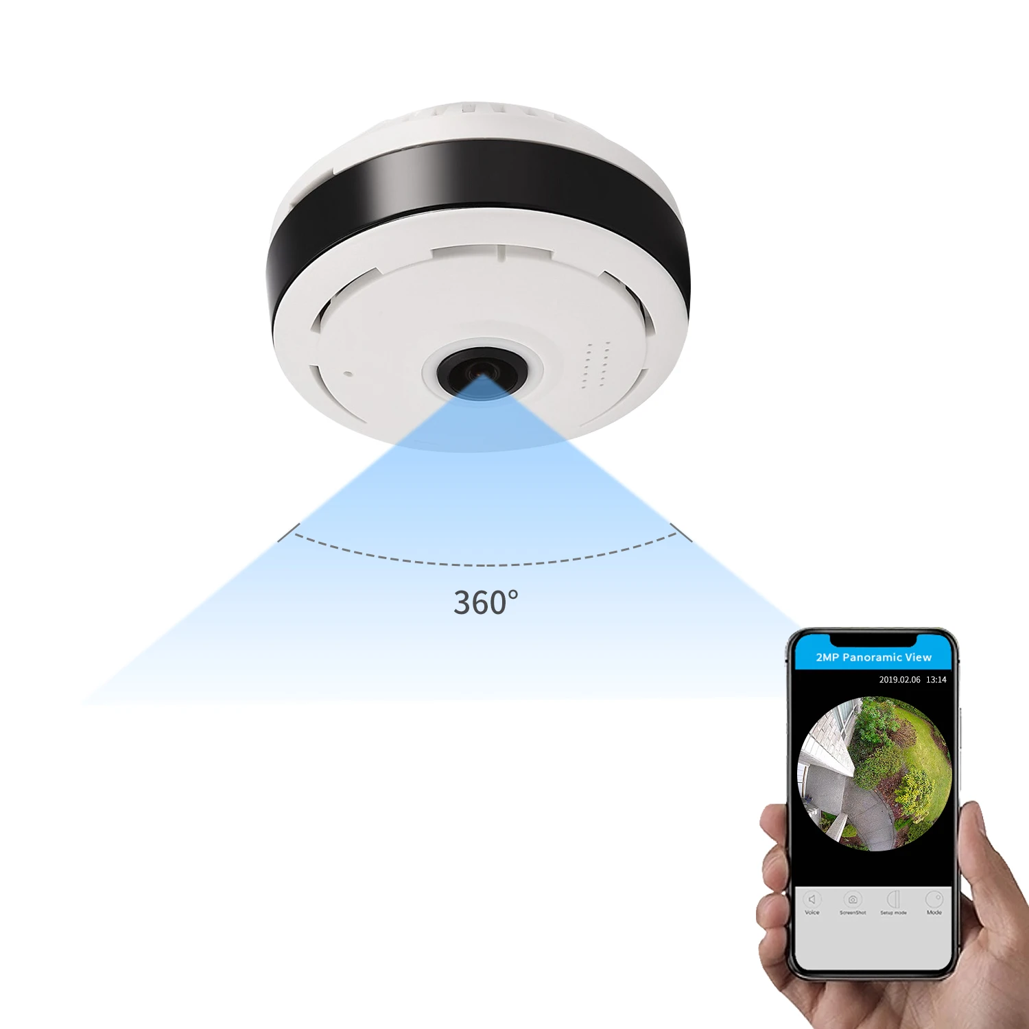 V380 Pro Panoramic 3MP Mini WIFI Camera Indoor Video Surveillance Security Two Way Audio Wireless Camera Motion Detection Camera