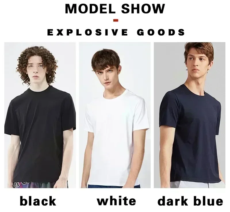2026 New Fashion Bestseller Loose O-neck Cotton Short Sleeve T-shirt Stylish Breathable Daily Casual Unisex Tops For Men Women
