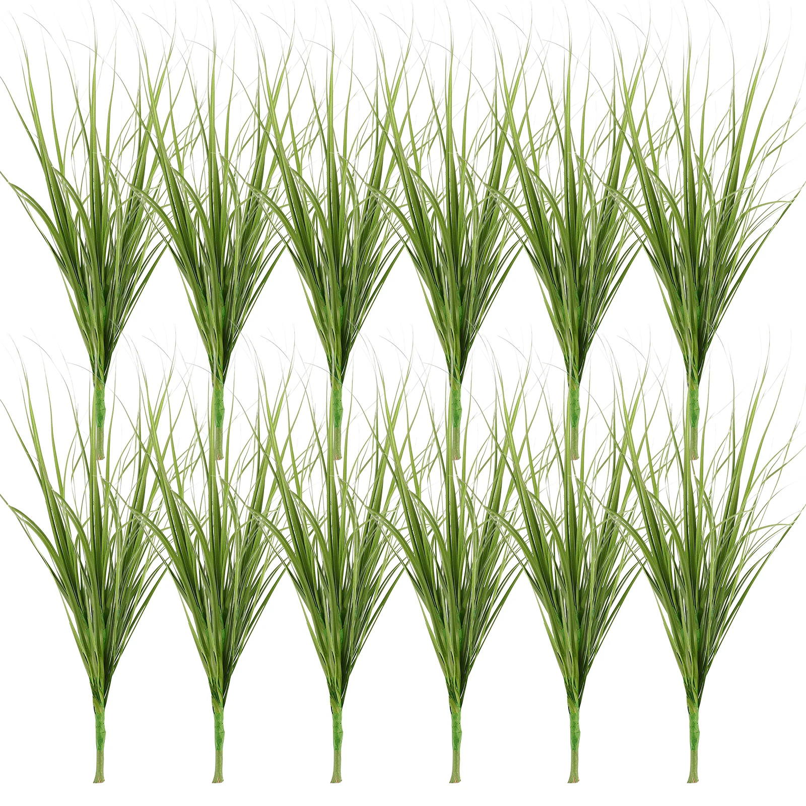 

12pcs 30cm Deep Green Plastic Plants Indoor Outdoor Decor Simulated Plant Prop Simulation Prop