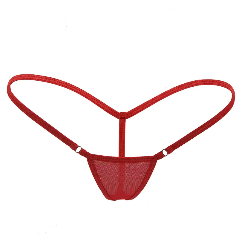 Mini Micro Bikini Thongs Women Hot Sexy Cotton G-string Y Back Tanga Swimwear Mesh Transparent Panties Lingerie Underwear