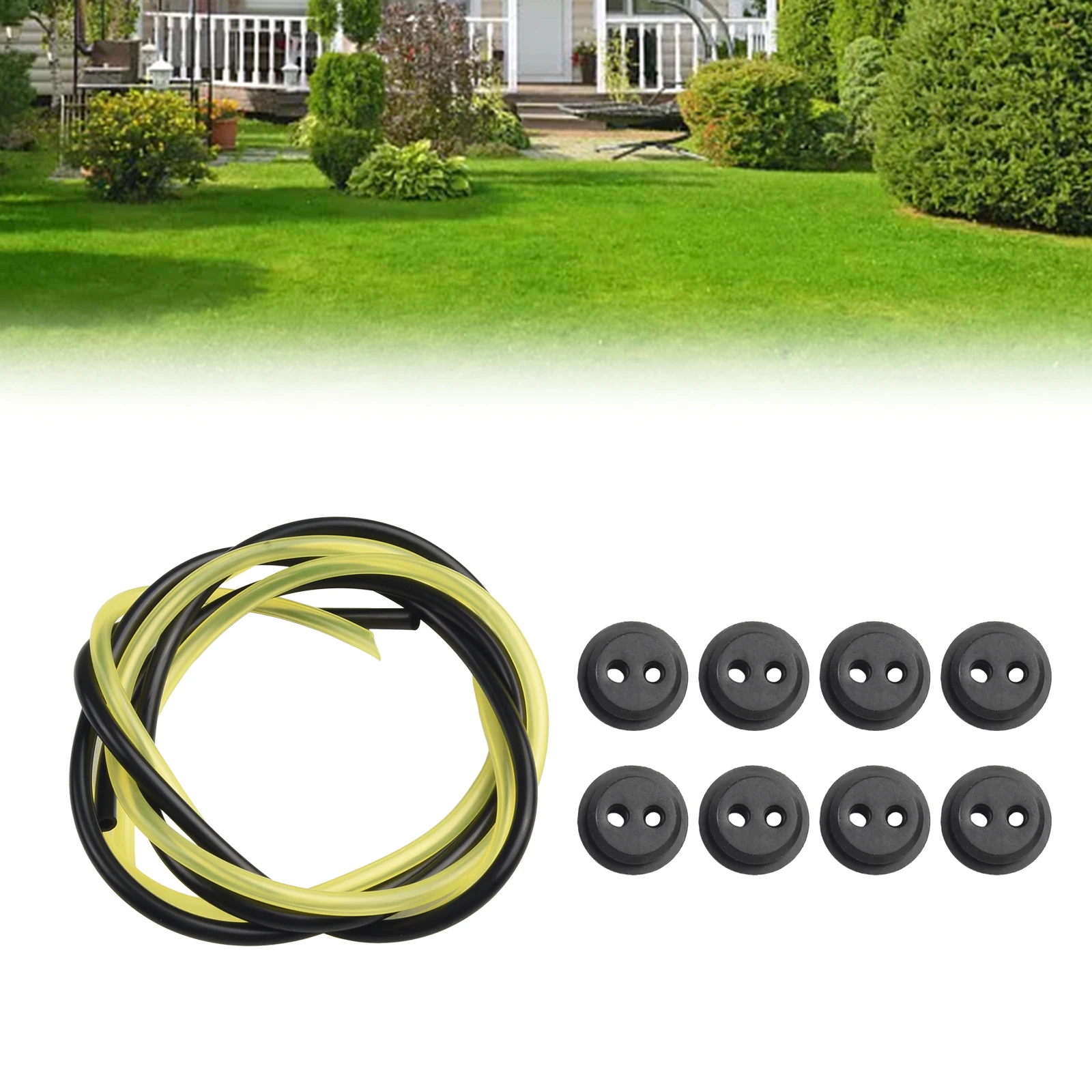 12pcs Fuel Tank Grommet Rubber Set with Fuel Line Pipe for Brush Cutter Replacement Parts and Reliable Accessories