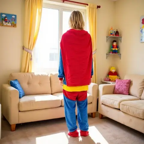 डीसी सुपरमैन बैटमैन क्रिएटिव एनीमे कार्टून पैटर्न नया ढीला आरामदायक मुलायम वन-पीस पजामा लाउंजवियर पुरुषों और महिलाओं के लिए 10 best sales सुपरमैन ड्रेस - №10