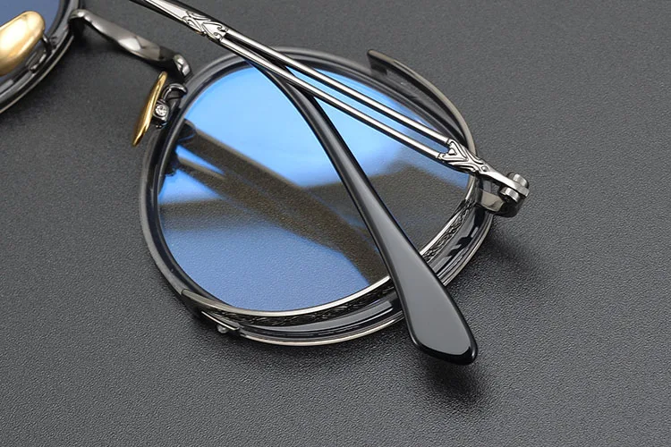 Titan Schildkröte Lesebrille Männlich Handgemachte Schmale Brillen Rahmen Anti Blaues Licht Gläser +1,0 1,5 1,75 2,0 – Detail 34