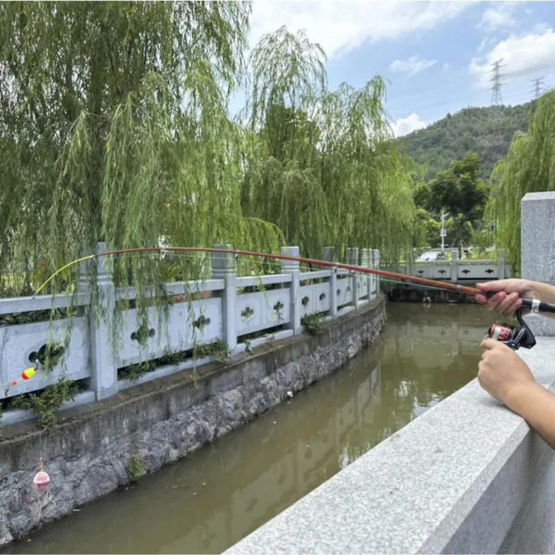 

Детская удочка, набор рыболовных снастей для малышей, 55 телескопических портативных снастей для семьи, начинающих, кемпинга, альпинизма