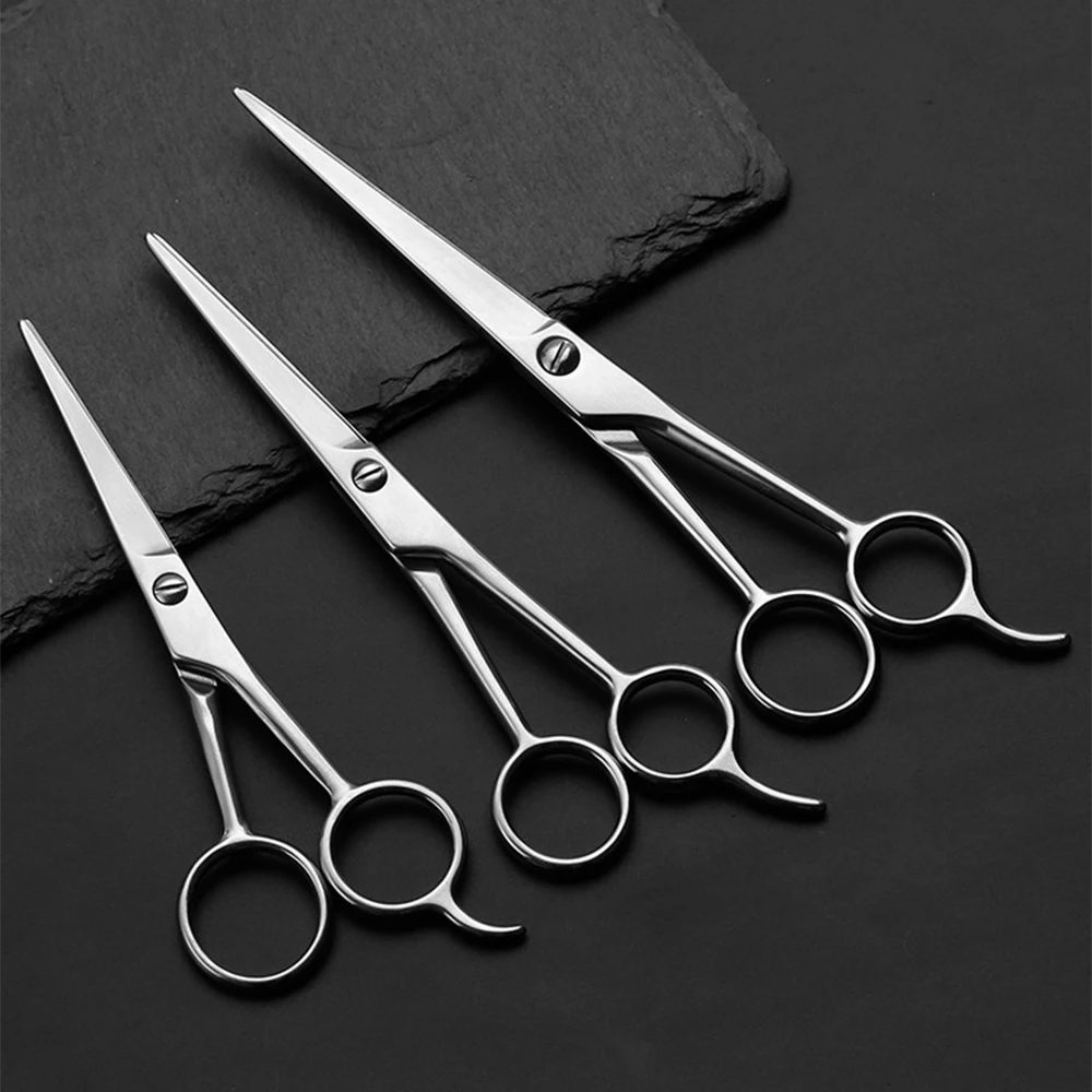 6/7/ 7.5in Professional Hairdressing Scissors Stainless Steel Household Hair Cutting Tools 2Cr13 Handed Polished  Hair Scissors