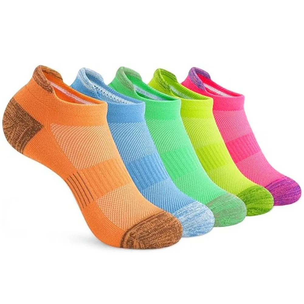 

5 Pairs New Fashionable Stripes Sports Socks Breathable Sweat Absorbing Cycling Socks Comfortable Running Socks Casual Wear