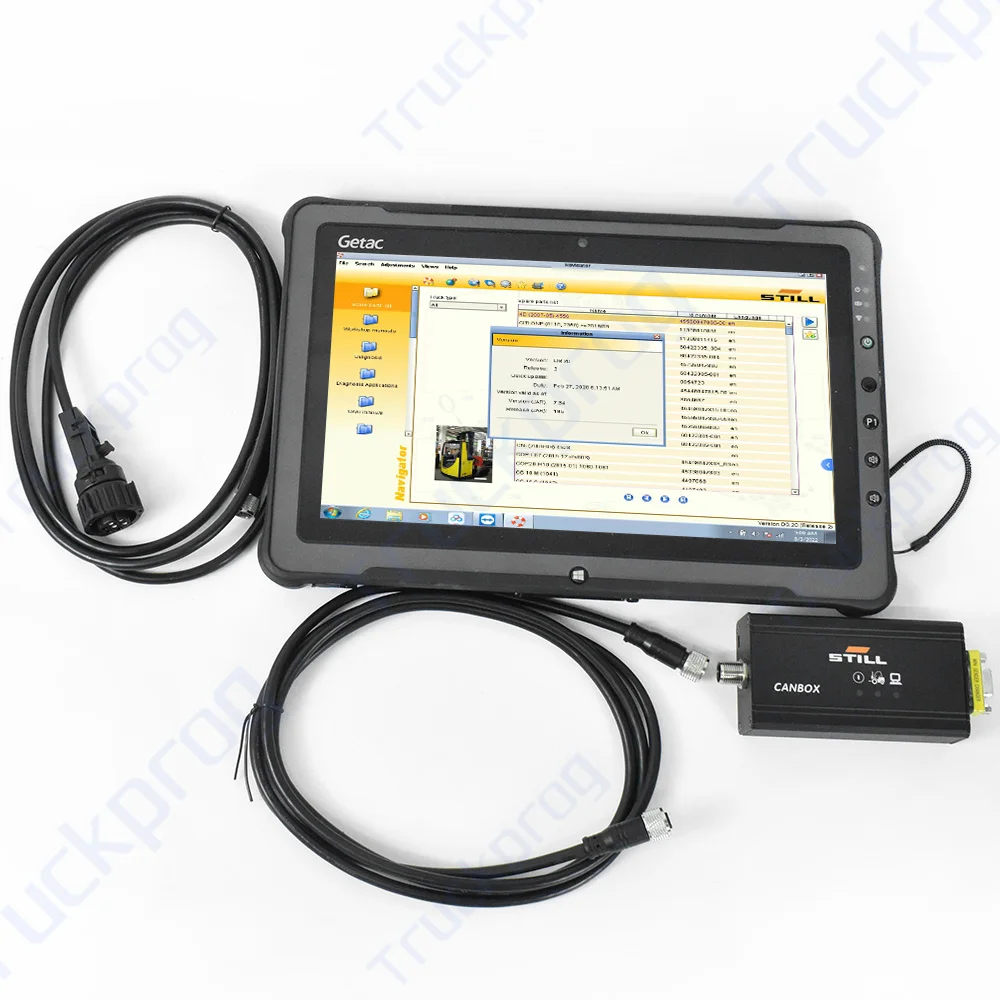 

Getac F110 Tablet for Still Forklift Truck Diagnostic Scanner USB canbox 50983605400 Interface still steds diagnosis tool