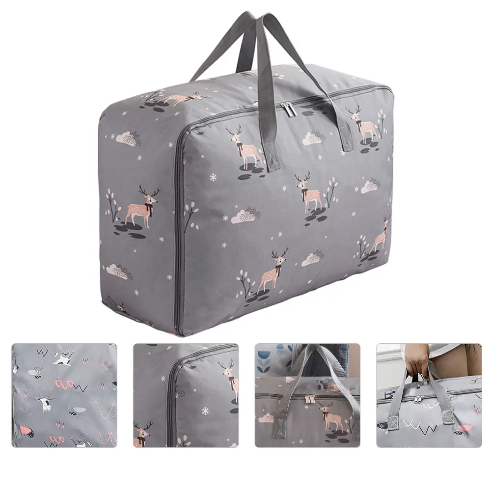 

Practical Packing Pouch Quilt Storage Portable Oxford Bedding Large Capacity Dust Proof Moving Doggy Bag Clothing Bag Breathable