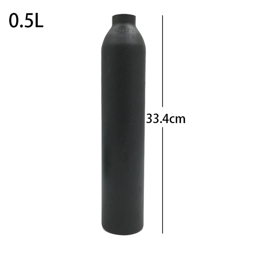 Explosion-proof Cylinder Aluminum Air Tank Silver Color Valve Thread Standard Aluminum Alloy Bottle Wall Thickness 6.3mm