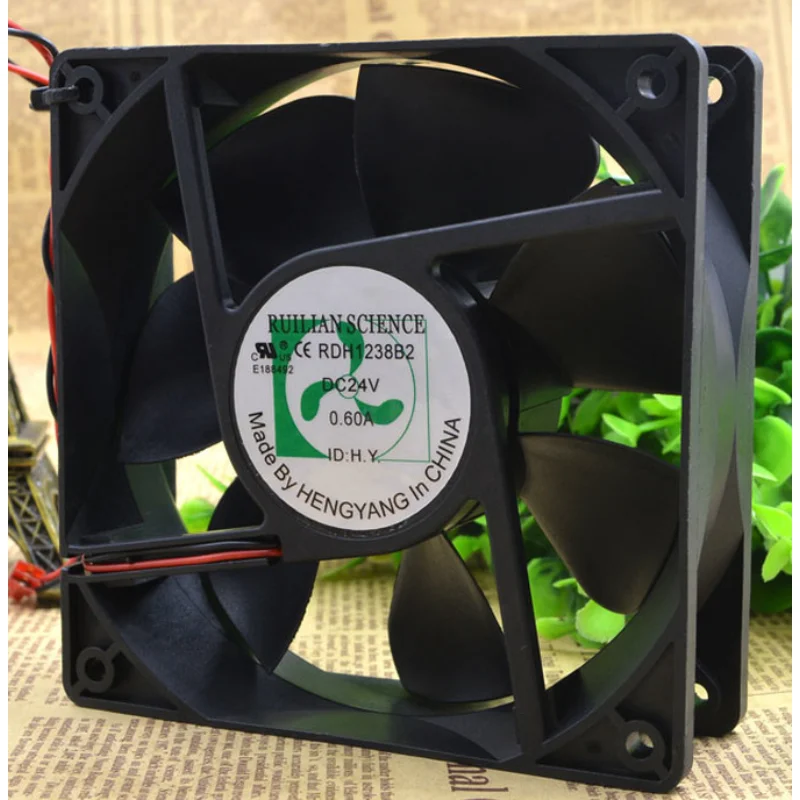 

New CPU Fan for RUILIAN RDH1238B2 24V 0.60A Inverter Cooling Fan 12CM 12038 120*120*38mm