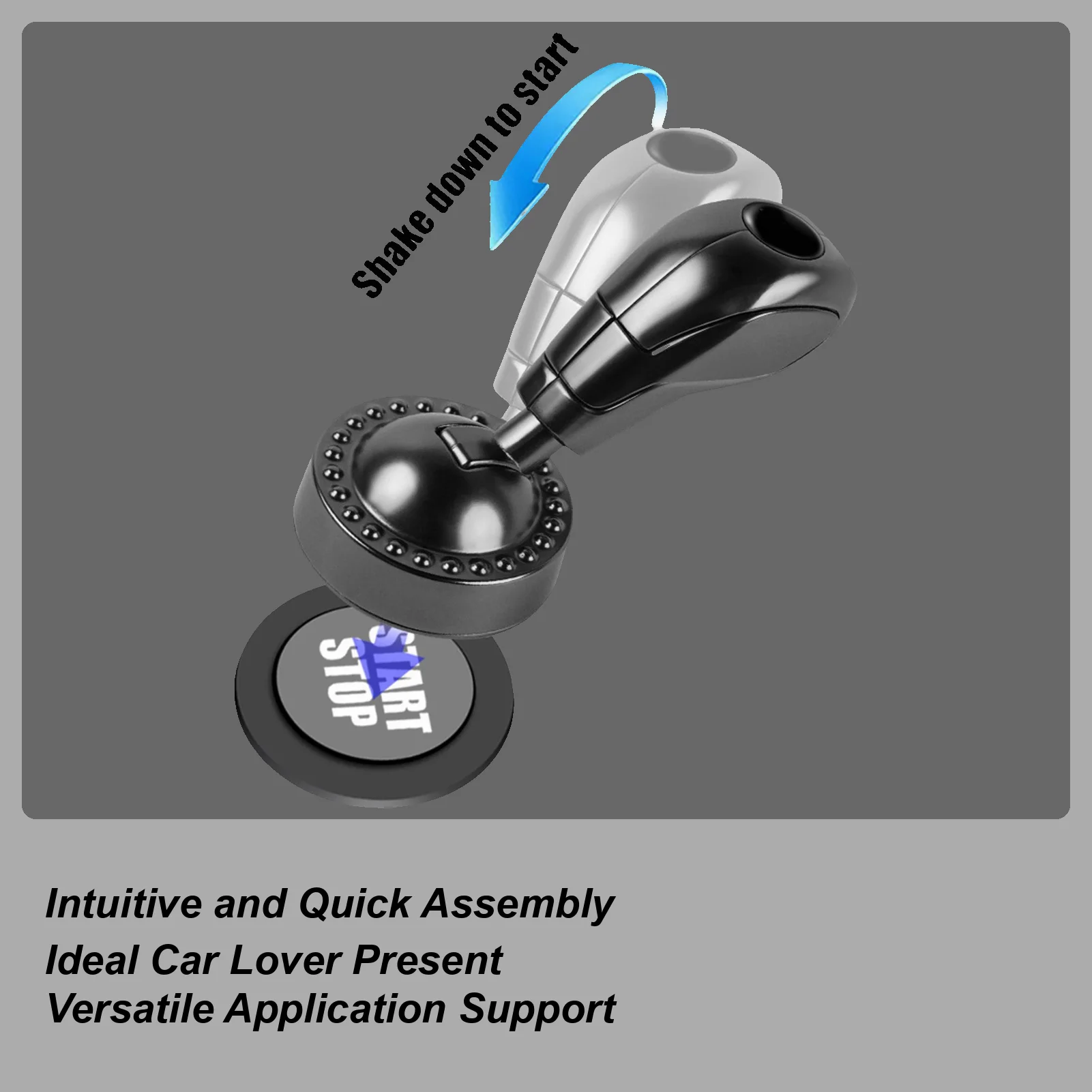 

Шарик-джойстик запуска в один клик, сплав, крышка кнопки запуска, кнопка запуска автомобиля, рокер, украшение интерьера автомобиля