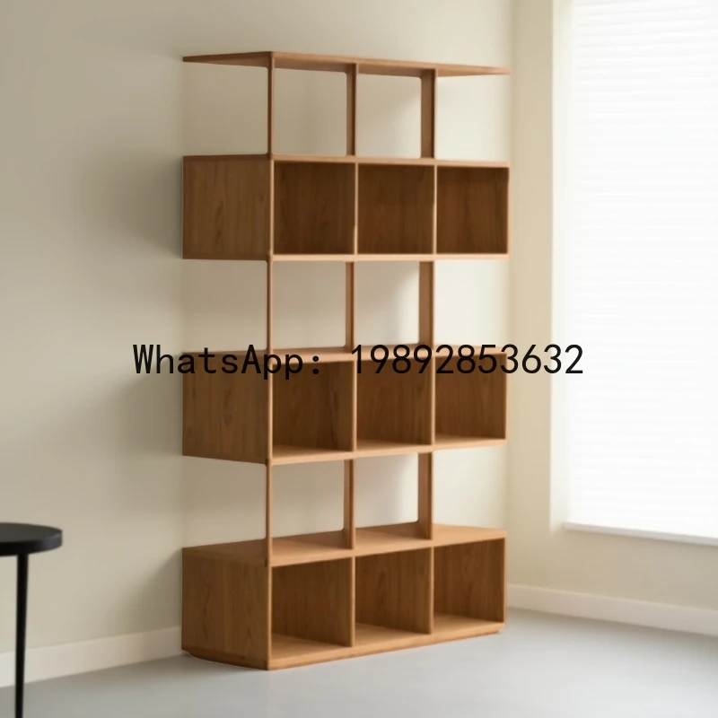 

G1 Vintage Nordic Bookshelf Bookcase Simple Modern Italian Retro Display Cabinet Storage Cabinet