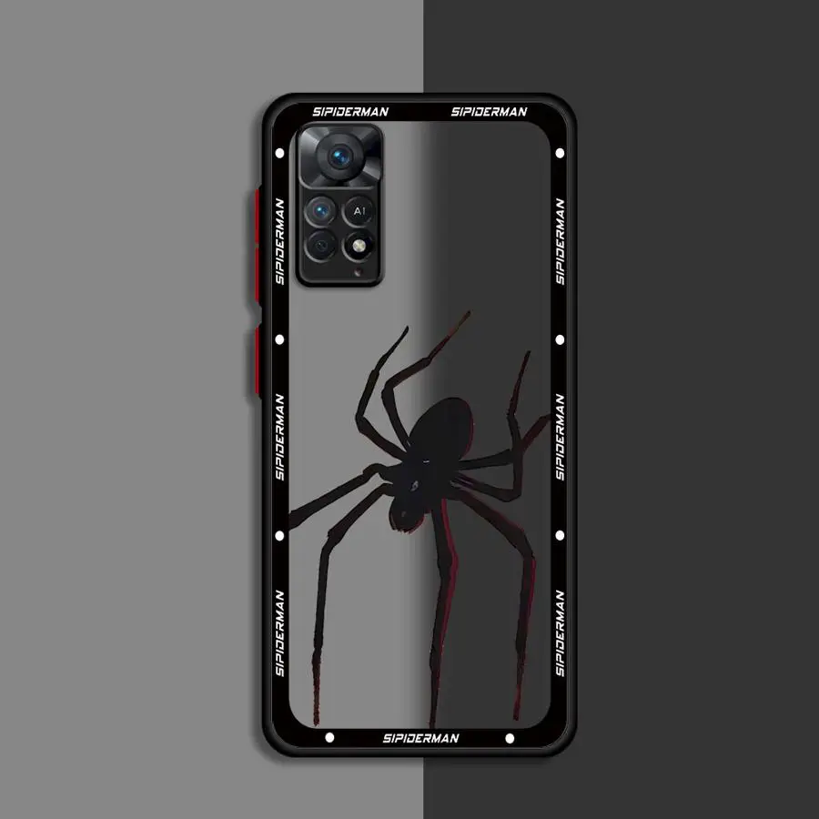 Marvel Sipiderman Logo Handyhülle für Xiaomi Redmi 12 12C 13C 5G 9 9A 9C 9T 10 10A A1 A2 Plus K40 Pro Bumper Matte Cover