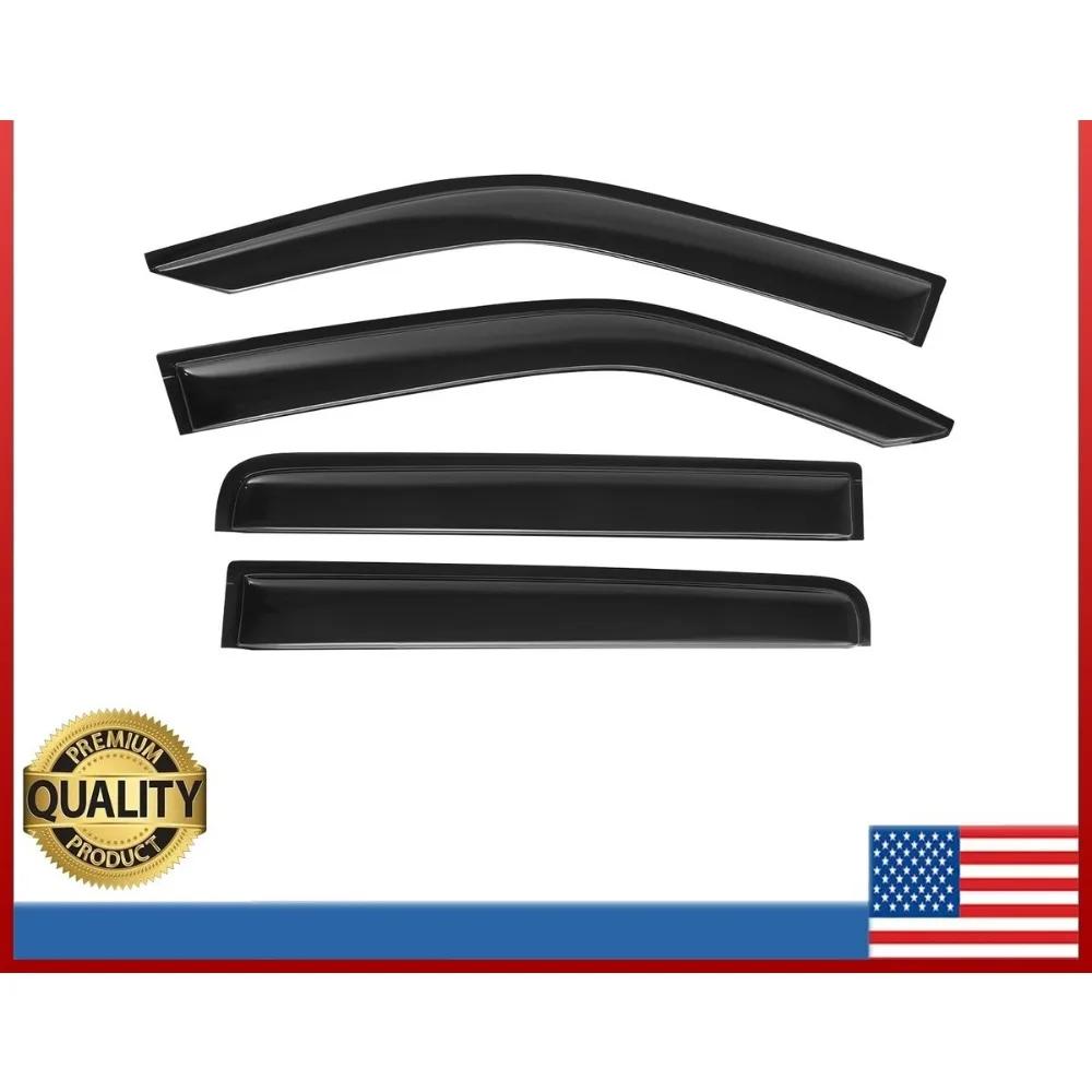 

For 2022-2024 Nissan Frontier Crew Cab Window Vent Visors Rain Guards Deflector