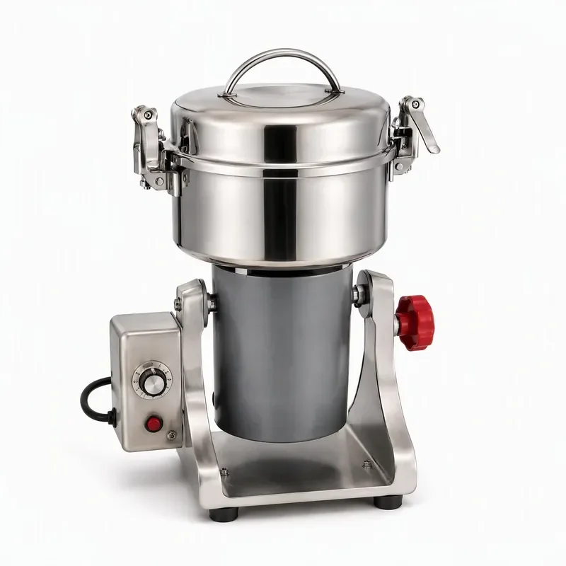 Electric Stainless Steel Herb Grinder 800g Ultra Fine Powder Machine for Vanilla Grain Flavor 110V 220V Spice Milling Device