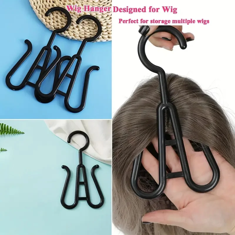 Mehrzweck-5-teiliger tragbarer Perückenaufhänger, verstärkte Haken zum Aufhängen von Perücken, Hüten und Schuhen