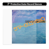 Hot Sale 25/50 Pcs Flat Open Top Bag 7 Inch Vinyl Record Plastic Protector Slevees Anti-Static Outer Clear Cover Container EP
