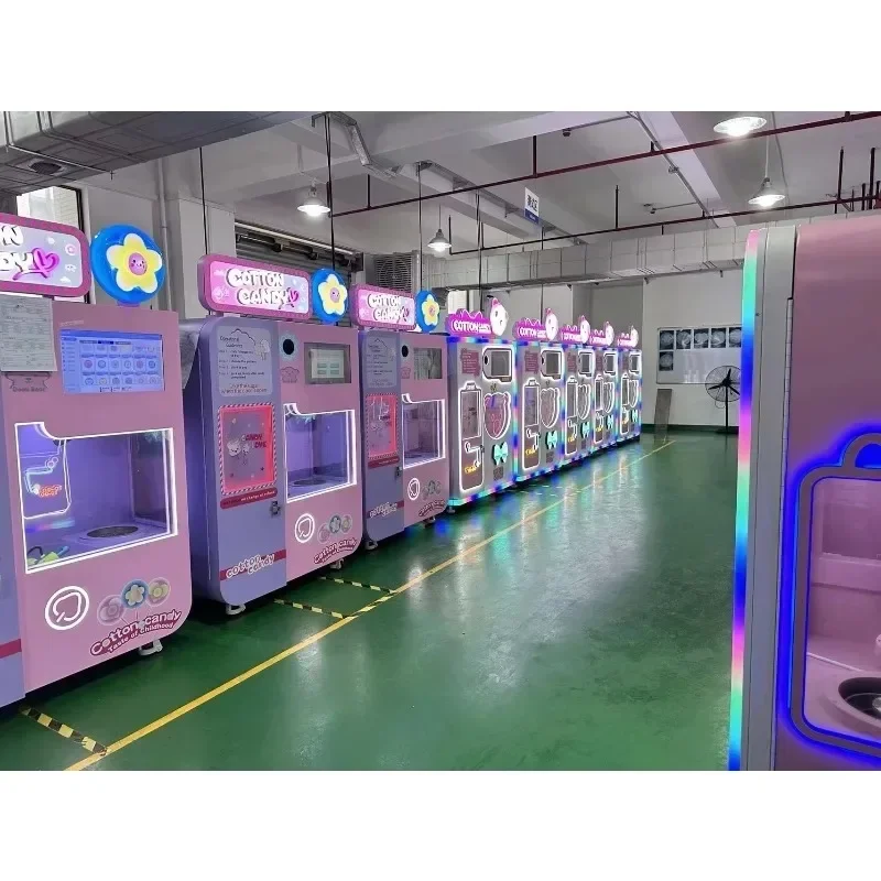 High Profit Multi Style Automatic Cotton Candy Vending Machine  Wholesale Cotton Candy Vending Machinehigh quality gas cotton