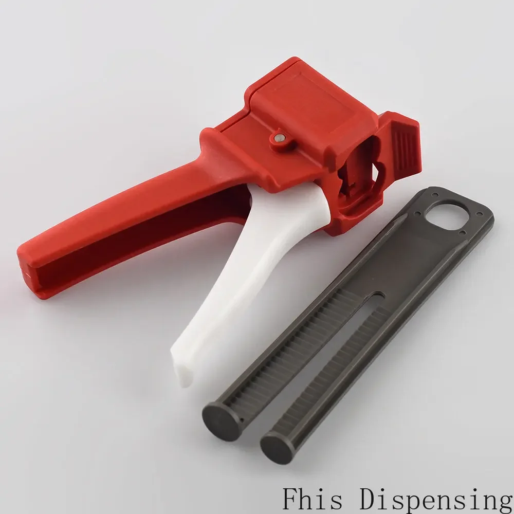 Manual Dispense Mixing Gun Adhesive Bonding Extrusion Tool 50ml 2:1 Epoxy Resin AB Glue Caulking Gun/Cartridge and 1:1 Universal