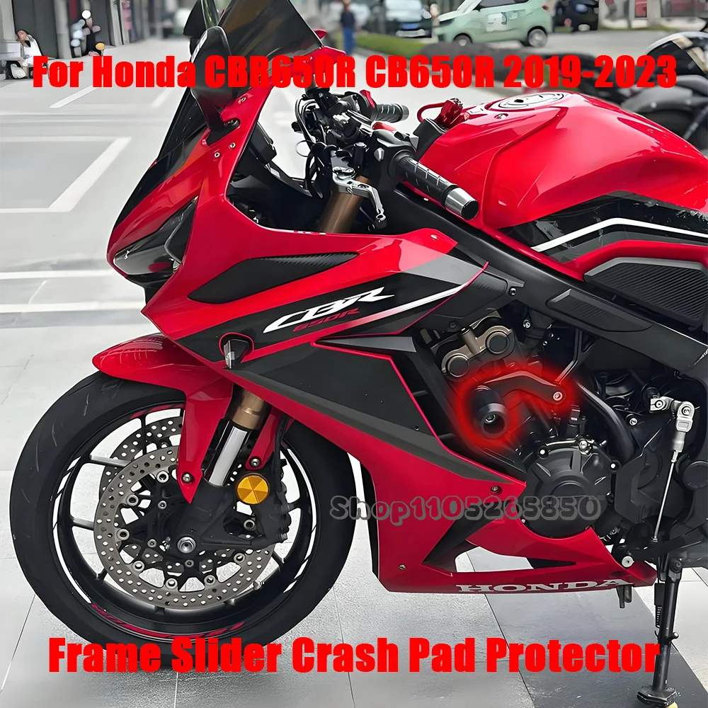 

For Honda CB650R CBR650R Motorcycle Accessories Frame Slider Crash Pad Protector CB CBR CBR650 650R 650 2019-2023 2020 2021 2022
