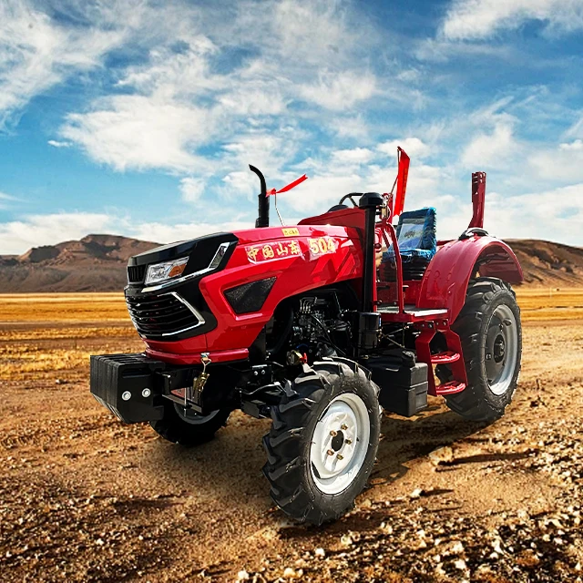 Super Powered 4WD Farm Tractor High-Horsepower Automatic Wheel Tractor with Special Engine Core Component