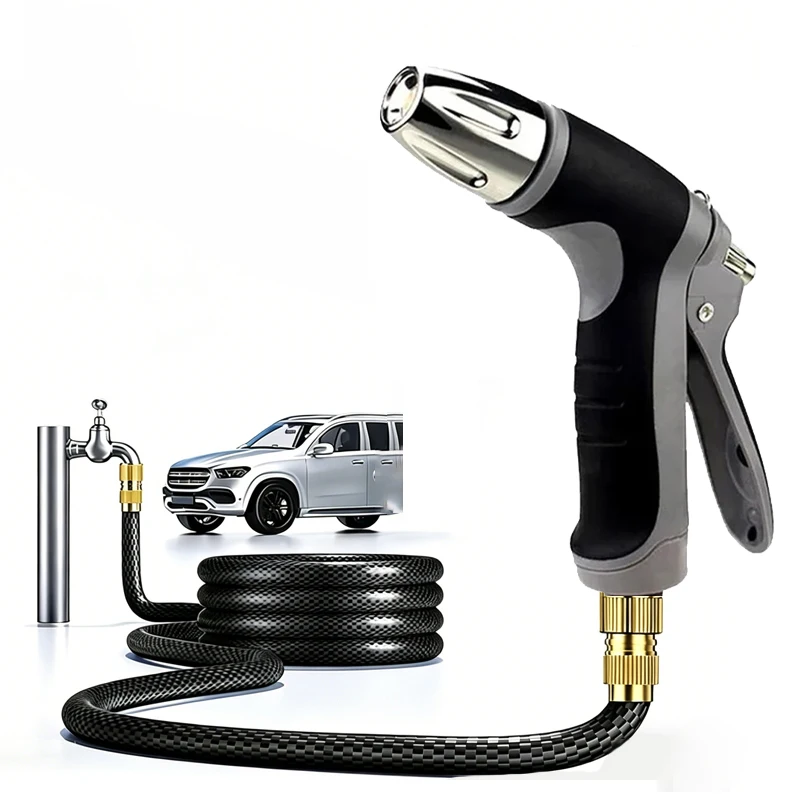 NEW High Quality Adjustable Hose Nozzles High Pressure Power Garden Water Gun For Watering Hose Spray Gun Car Wash Cleaning