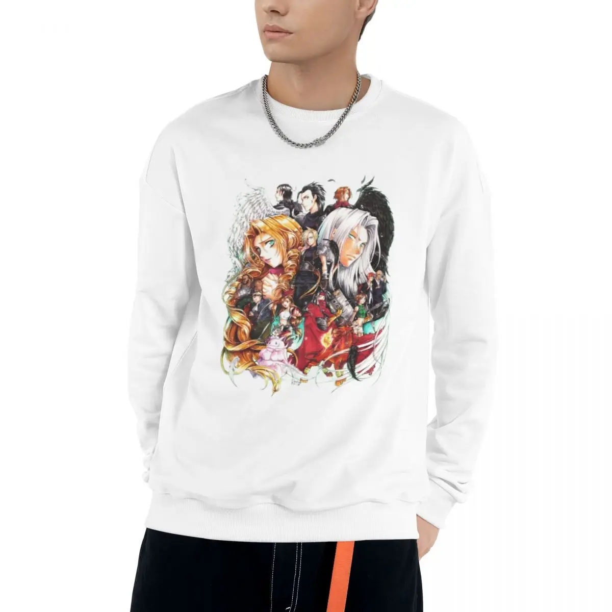 

Final Fantasy VII By Nadou On DeviantArt Hoodie Men Fashion Long Sleeve Sweatshirts Autumn Winter Men Women