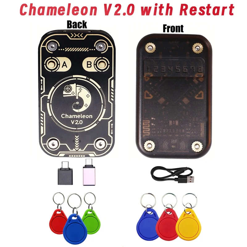 【ترويج】Chameleon V2.0 RFID قارئ الشرائح الذكية المحاكي NFC الناسخ + 3XUID/CUID المفاتيح 125 كيلو هرتز 13.56 ميجا هرتز بطاقة فك #3