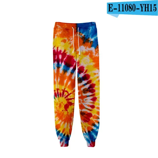 Herren-Jogginghose in Blau mit Swirl-Tie-Dye-Muster, Kordelzug, elastische Bündchen, lockere Passform, lässiger Streetwear-Look, ideal für Sport und den Alltag. – Detail 13