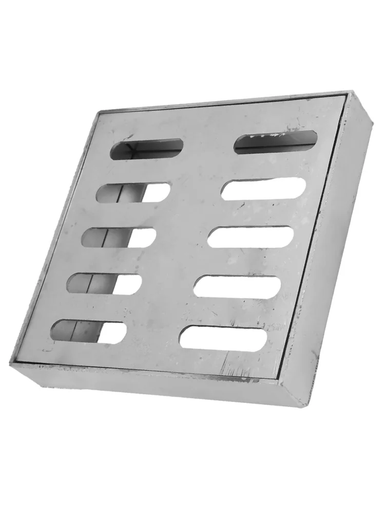 Drainage System Square Drain Cover Load-Bearing Capacity Precision Welding Thickened Steel Plate Outdoor Settings