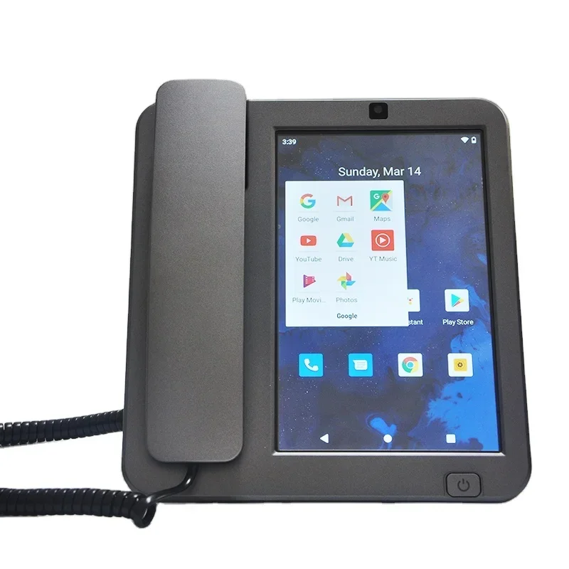 Home Business Office Use 4G Sim Card LTE VOLTE WIFI Hotspot FM MP3 BT Wireless Desktop Telephone