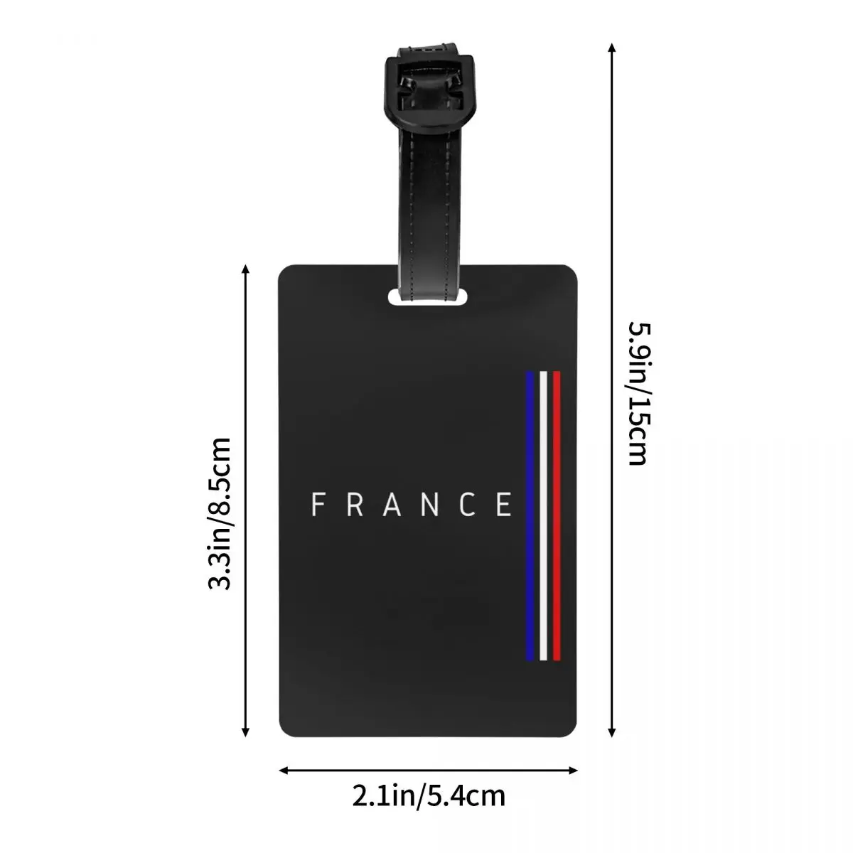 Aangepaste Franse Vlag Frankrijk Pride Bagagelabels Voor Koffers Patriottische Privacy Cover Id Label