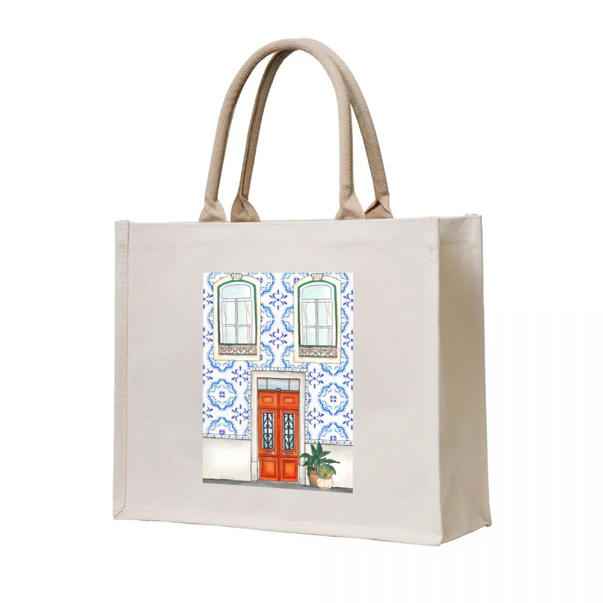 

House in Lisbon Tote Bag bag for beach tote bag men's shopper women Shopping bags