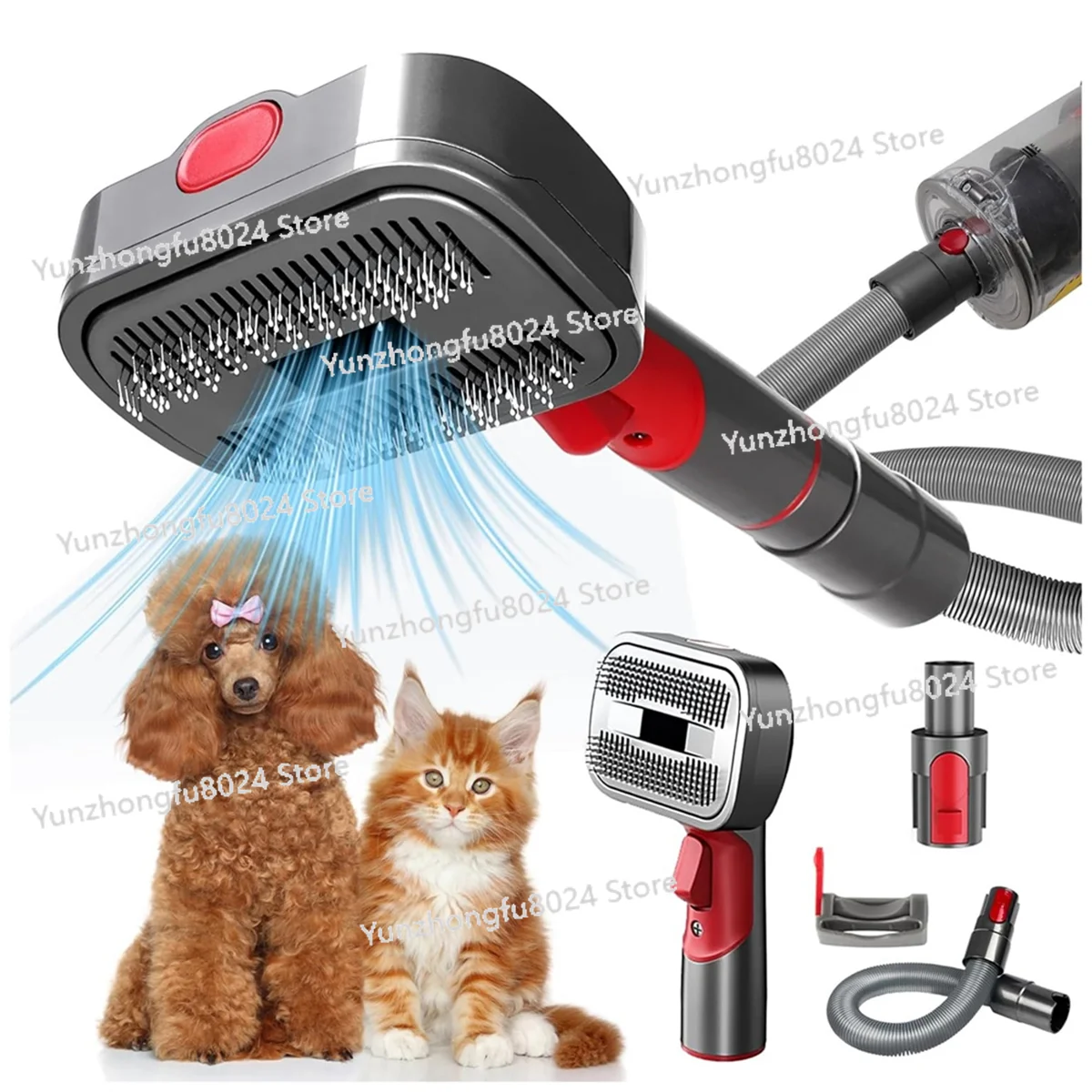 

Active!Pet Dog Grooming Kit for Vacuum V7 V8 V10 V11 V12 V15,Dog Grooming Brush Attachment,Dog Hair Groomer Tools