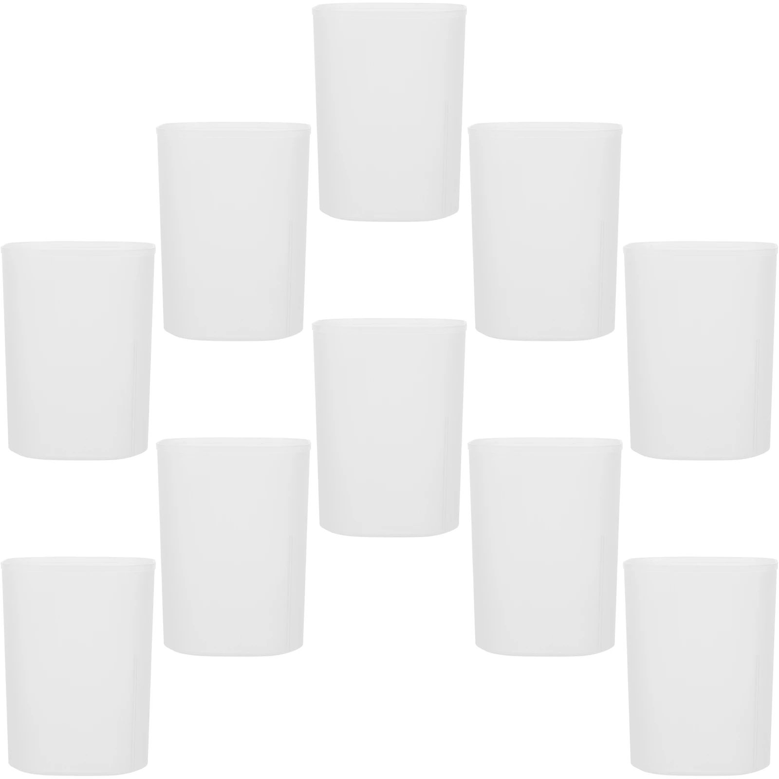 

10Pcs Simple Style Pen Holder Large Capacity Desk Organizer for Pencils Pens Makeup Brushes Stationery Container