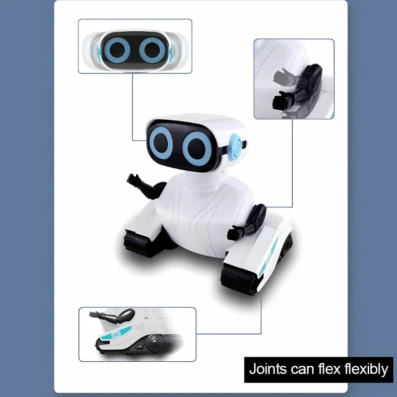 스마트 RC 로봇 음성 제어 춤추기 노래하기 6륜 터치 감지 STEM 교육용 장난감 선물 어린이 남아 여아 3세 이상