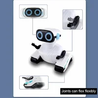Smart RC Robot Voice Control Dancing Singing 6-Wheel Touch Sensitive STEM Educational Toy Gift for Kids Boys Girls Age 3+ 6