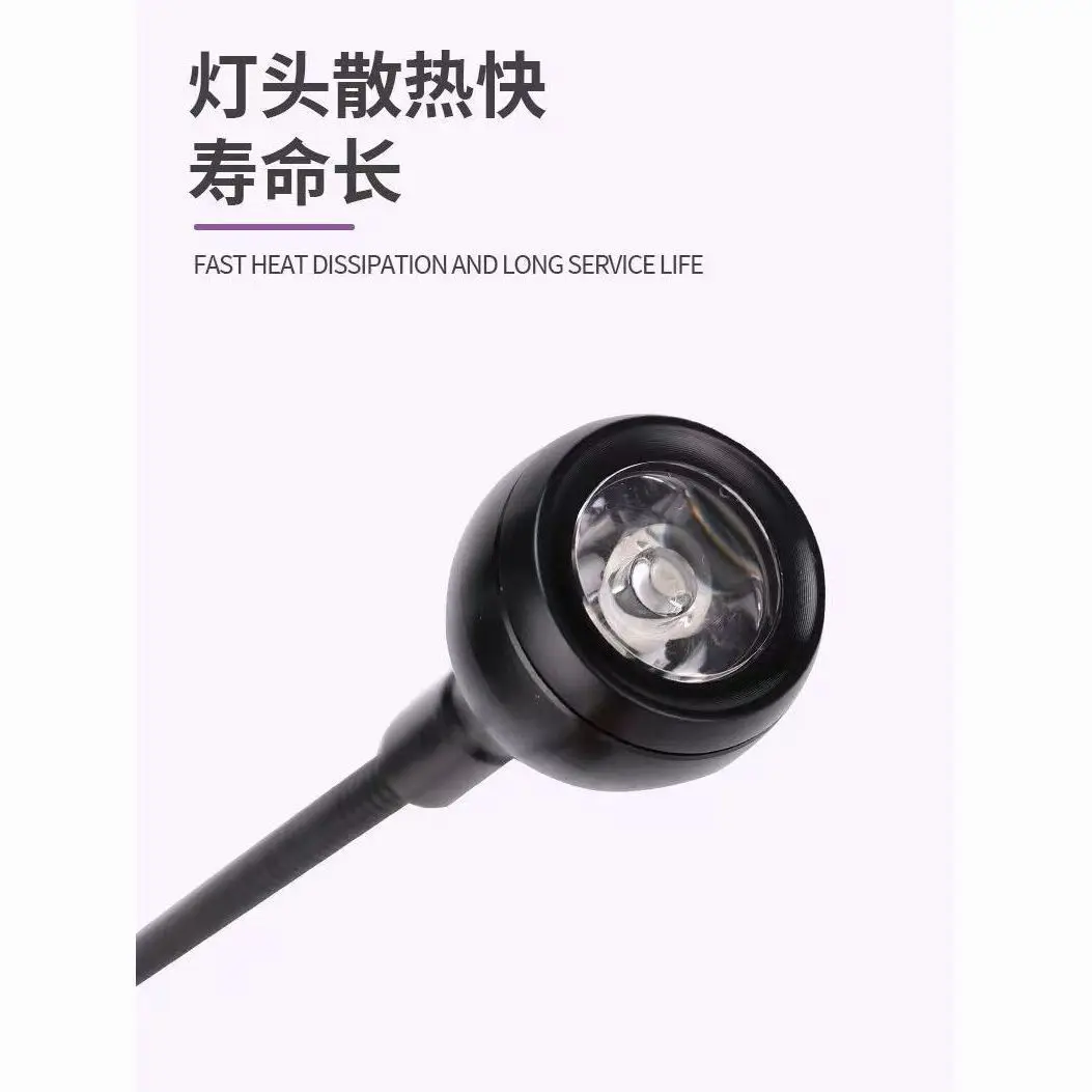 สีม่วงเรืองแสงการตรวจจับเล็บโคมไฟ USB Clip-On UV 3W Curing Light น้ํามันสีเขียว Shadowless 395nm กาวโคมไฟสําหรับเล็บ Art